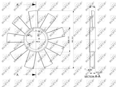 WILMINK GROUP wg1721058 -  Крыльчатка вентилятора, охлаждение двигателя
